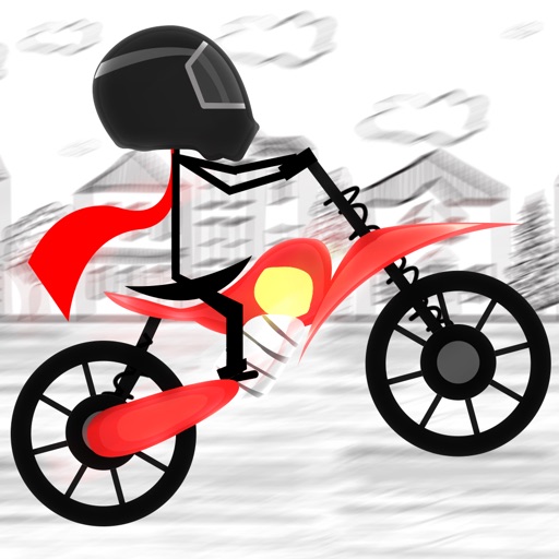 Biker Stickman Line Racer: City Rush Runner Icon