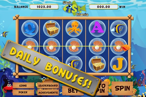 Slot Fish Mania - Fun Free Casino Slot Game (Big Wins!) screenshot 3