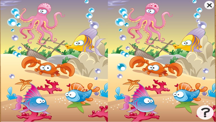 Underwater animals game for children age 2-5: Train your skills for kindergarten, preschool or nursery school