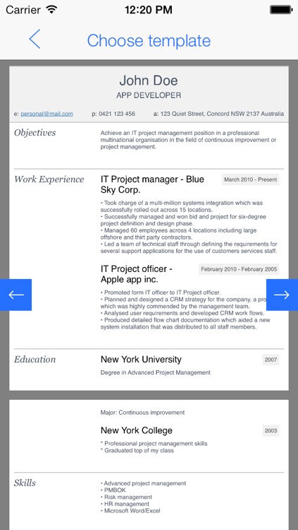 My First Resume - For first-time job seekers screenshot-3