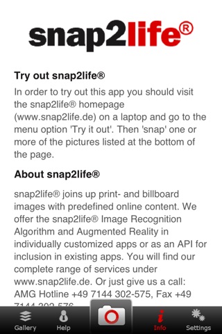 snap2life AMG App screenshot 3