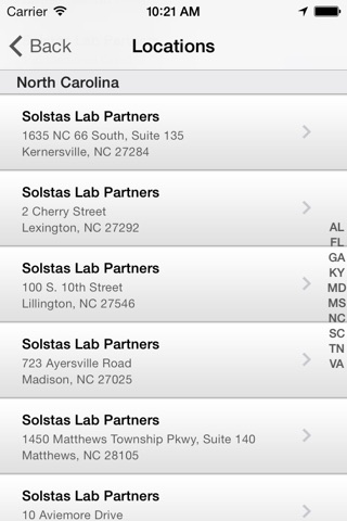 Solstas Lab Finder screenshot 3