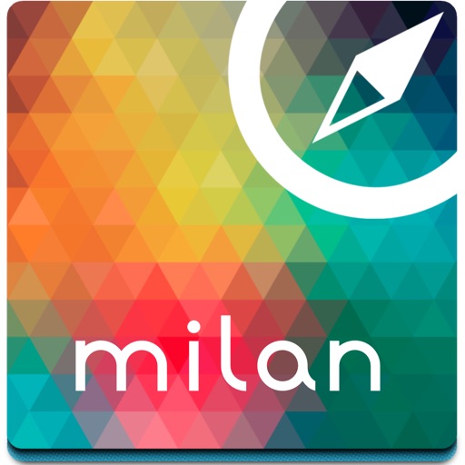 Milan offline map, guide & hotels icon
