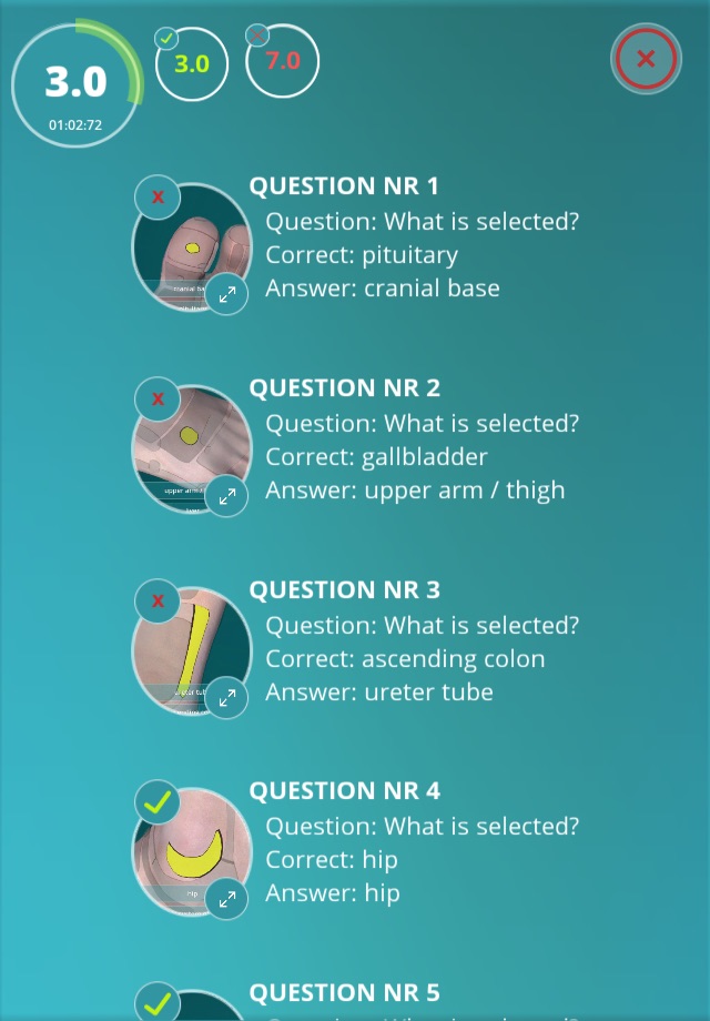 Reflexology Quiz - zones screenshot 4