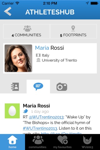 AthletesHubWU13 screenshot 2