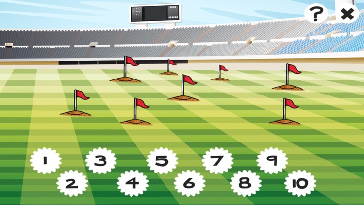 123 Soccer Counting Game for Children age 2-5: Learn to count the numbers 1-10 with football