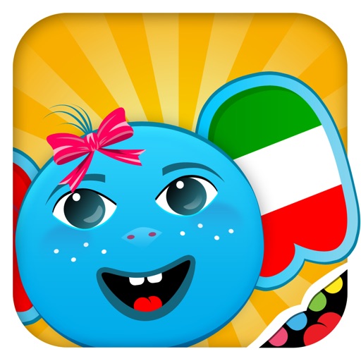 iPlay Italian: Kids Discover the World - children learn to speak a language through play activities: fun quizzes, flash card games, vocabulary letter spelling blocks and alphabet puzzles Icon