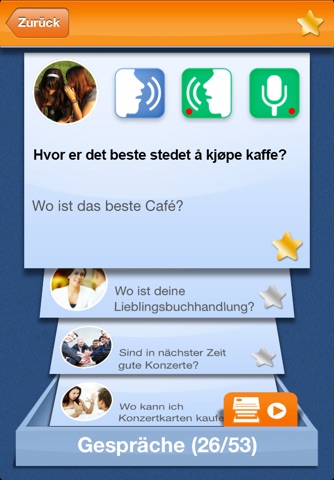 iSpeak Norwegian: Interactive conversation course - learn to speak with vocabulary audio lessons, intensive grammar exercises and test quizzes screenshot 4