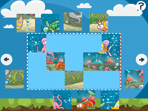 海のジグソーパズル - 子供、幼児と親のためのジグソーパズルのゲーム！ 学ぶ 魚、ウナギ、カニ、カメ、水、海、幼稚園、保育園や保育所のためのサメのおすすめ画像2