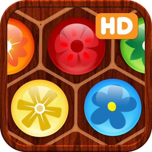 Flower Board HD - A fun & addictive line puzzle game (brain relaxing games) Icon