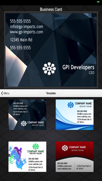 Business Card Builder