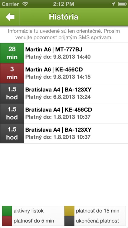 SMS parkovaci listok