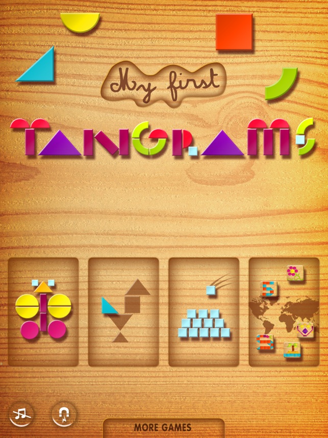 ‎My First Tangrams for iPad - A Wood Tangram Puzzle Game for Kids