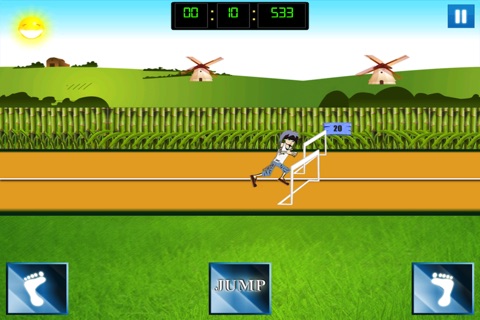 Hippies Hurdles Games - The 70' coolest sports games - Free Edition screenshot 4