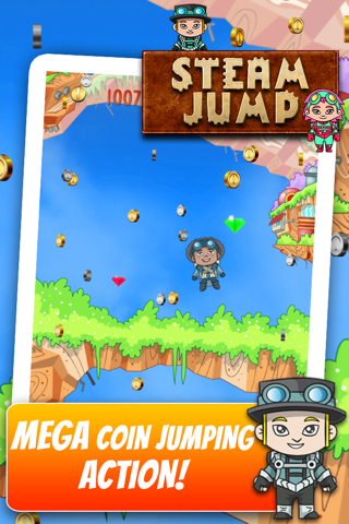 Steam Jump - Flying Steampunk Super Hero screenshot 2