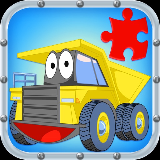 Trucks JigSaw Puzzles - Animated Fun Puzzles for Kids with Truck and Tractor Cartoons! iOS App