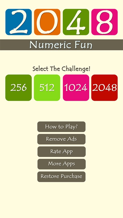 2048 Numeric Fun