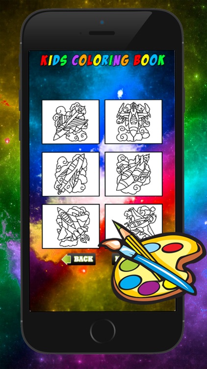 Rockets Coloring Book for Kid Games