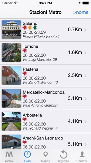 Orari Metro Salerno(圖2)-速報App