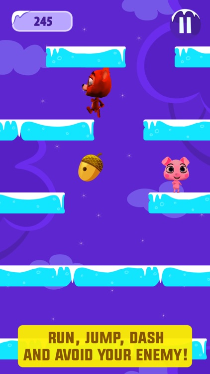 Piggy Run & Jump - Tilt to Escape from the Grumpy Bear - Crazy Chase on Ice