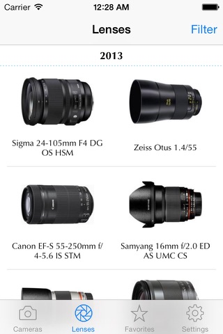Canon Camera Bible - The Ultimate DSLR & Lens Guide: specifications, reviews and more screenshot 3