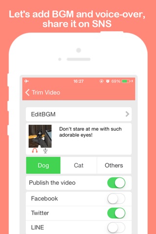 PiVid～You can  share 15 sec videos related to pets !～ screenshot 3