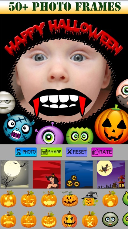 Halloween Picture Frames and Stickers