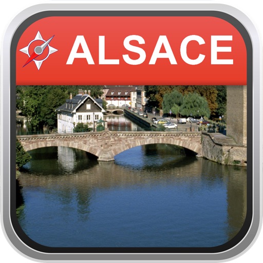 Offline Map Alsace, France: City Navigator Maps