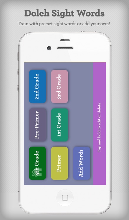 Toddler Training Tool - Reading Sight Words & Flash Cards - Preschool and Kindergarten Training App to Help Kids Learn to Read.