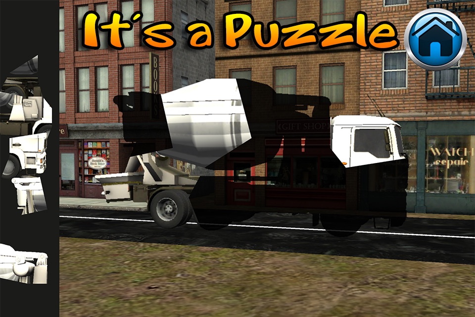 Heavy Trucks Book, Puzzle and a Toy for preschool, toddlers and babies screenshot 3
