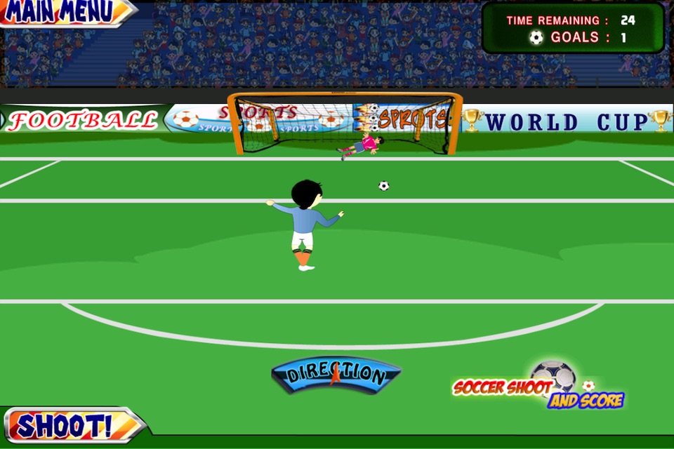 A Soccer Shoot and Score Game for Free 2014 Sports screenshot 4
