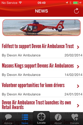 Devon Air Ambulance screenshot 3