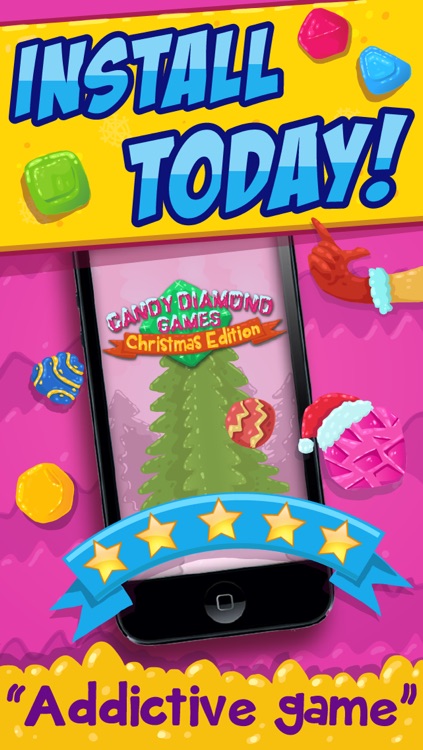 Candy Diamond Games Christmas - Cool Candies and Jewels Swapping Match 3 Puzzle Game For Kids HD FREE screenshot-4