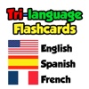 Flashcards - English, Spanish, French