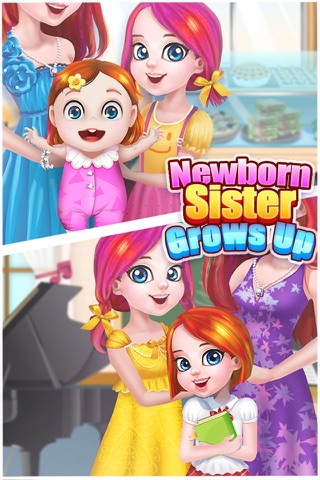 Newborn Sister Grow Up - Girls Game screenshot 2