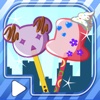 Sweet Popsicles City  : Ice Pops Free-Sweet Frozen Treats Rainbow Twister Icepop Popsicle Maker