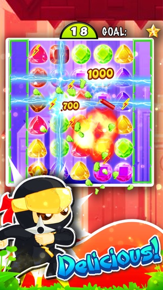 JEWEL'S NINJA MATCH-3 - DIAMOND GAME AND CANDY DIGGER'S SAGA HD FREE 1.0 IOS GAME GIẢI TRÍ JEWEL'S NINJA MATCH-3 - DIAMOND GAME AND CANDY DIGGER'S SAGA HD FREE 1.0 IOS
