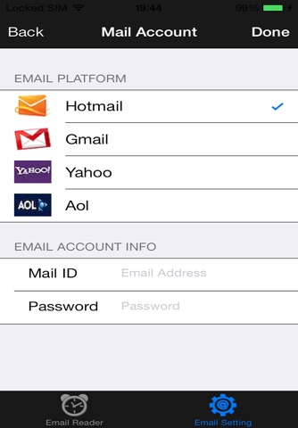 Email Reader German Version : for Hotmail, Gmail, Yahoo y AOL screenshot 2