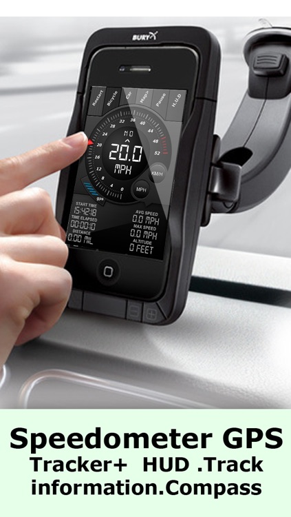 Speedometer GPS Tracker+ HUD and Track information