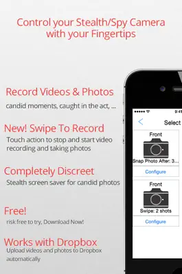 Game screenshot FingerCam Swipe based Spy Camera for capturing stealth candid moments apk