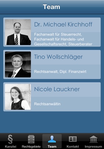 KIRCHHOFF Rechtsanwälte Steuerberater screenshot 3