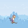 Flying Skateboarding Monkey