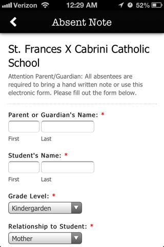 St Frances X Cabrini School screenshot 2