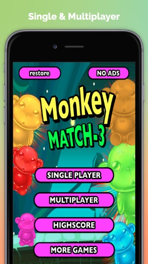 Monkey Match Three Free - The Secret of the Chimps in the Ju(圖1)-速報App