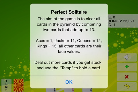 Perfect Solitaire screenshot 4