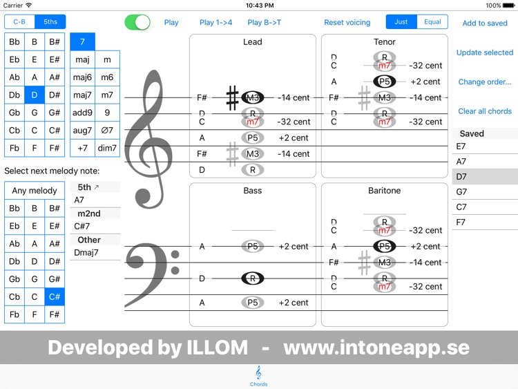 BarberChords - Find chords while arranging