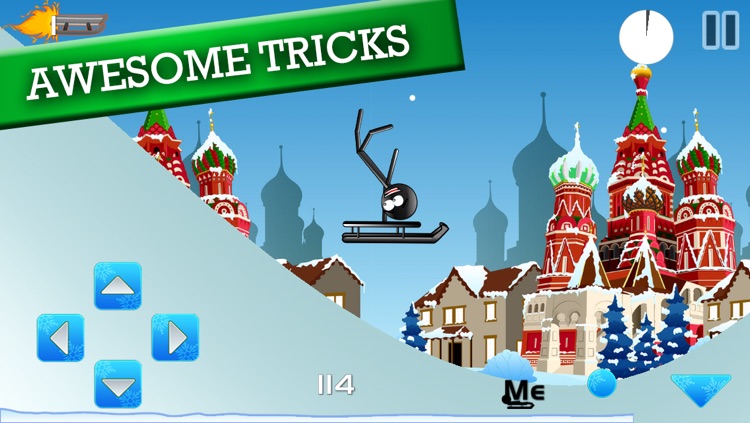 Stickman Luge - Winter Games! screenshot-3