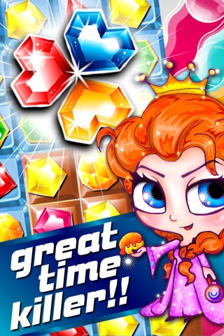 Blitz Fun Match-3 - diamond game and kids digger's quest hd free screenshot 4