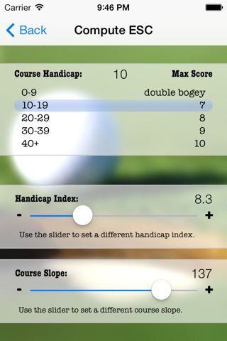 hdcpTracker - USGA Golf Handicap Tracker screenshot 4