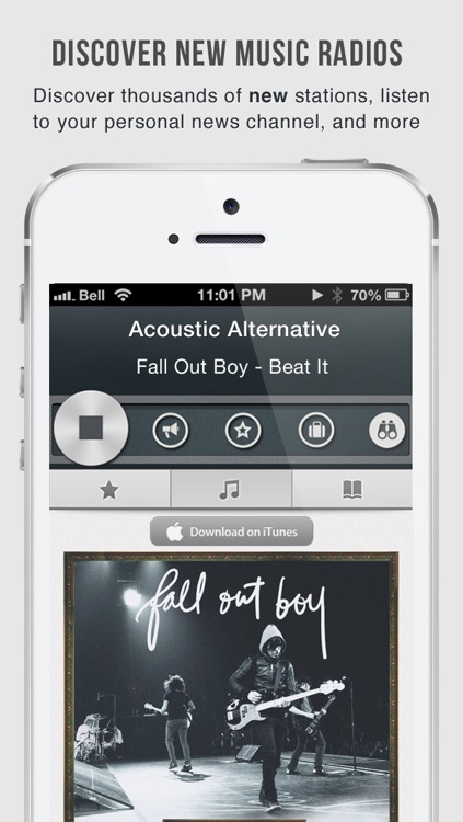 OneTuner Pro Radio Player for iPhone, iPad, iPod Touch - tunein to 65 genre stream!